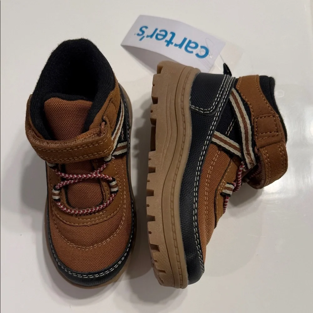 Carter's Brown and Black Toddler Rugged Strap Boots